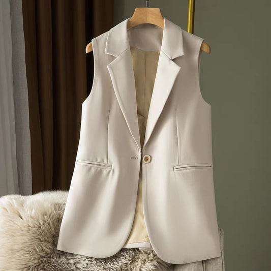 Women's Sleeveless Vest Coat