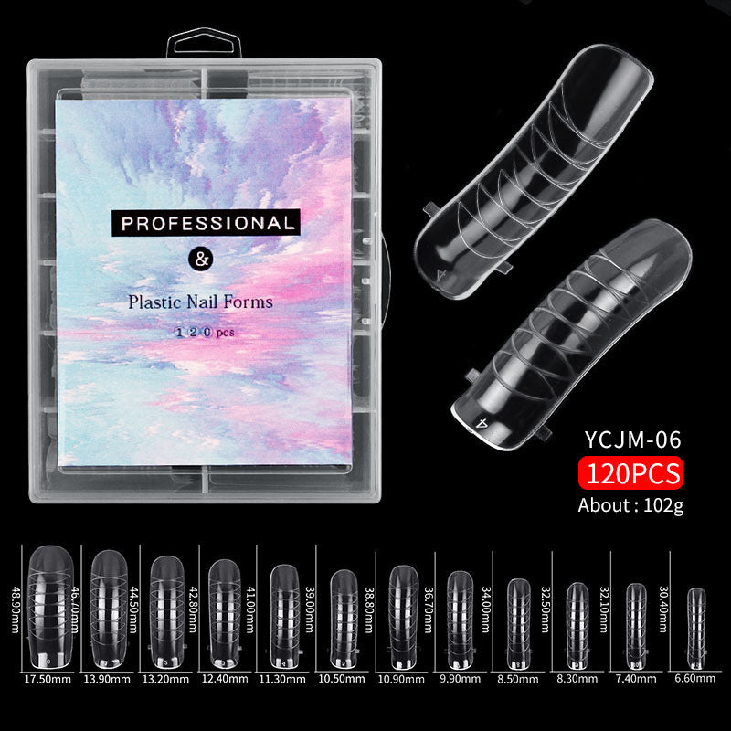 120 Pcs Transparent Nails