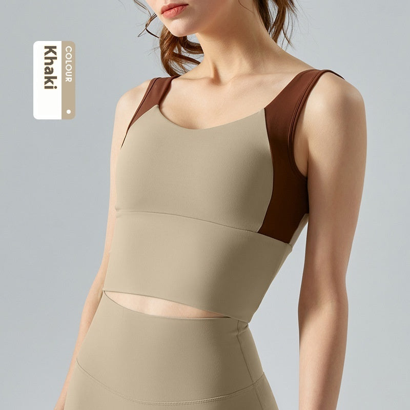 Stretchy Slim Fit Padded Cup Sports Wear