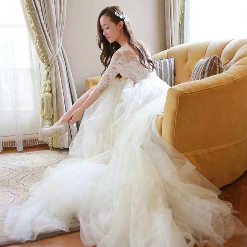 Lace Sleeve Bridal Gown