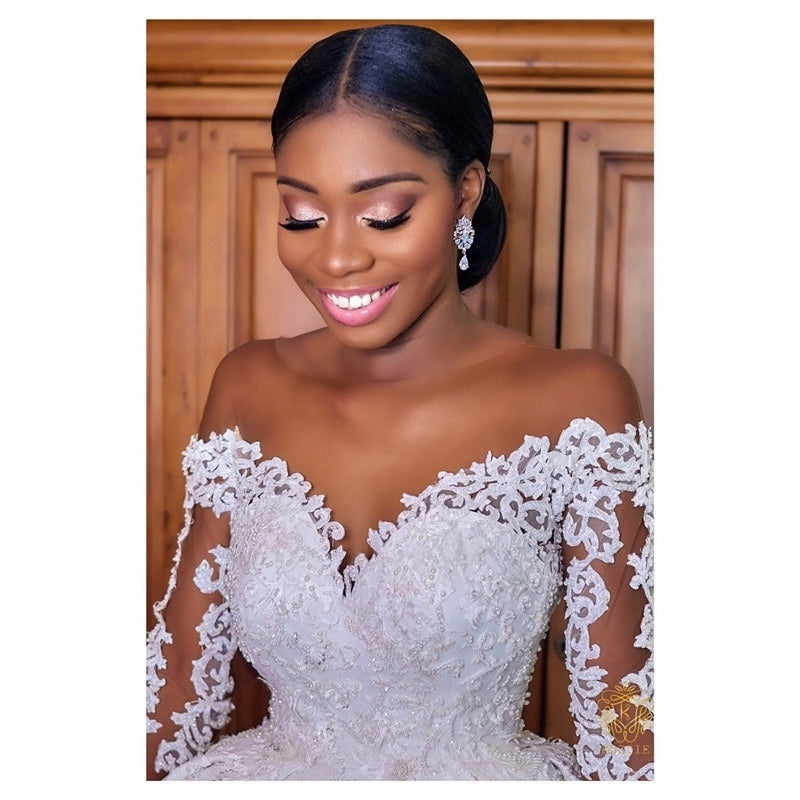 Lace Sleeves Gown Wedding Dress