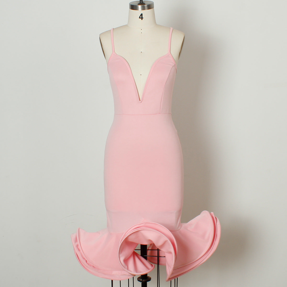 Deep V-neck Party Evening Dress