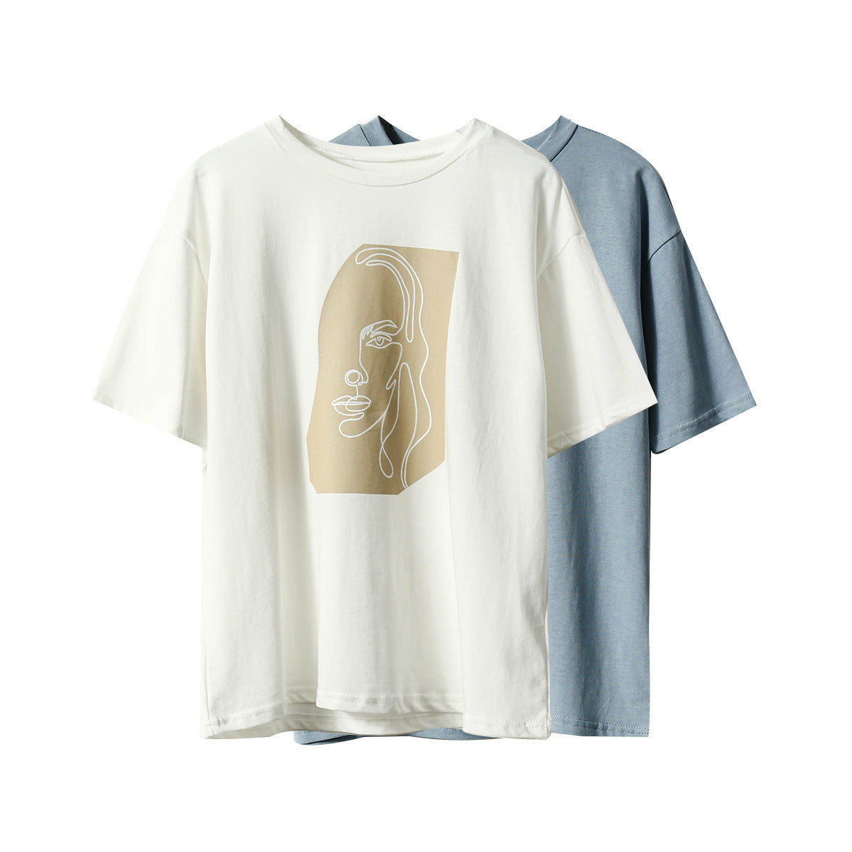 Abstract Printing Cotton T-shirts