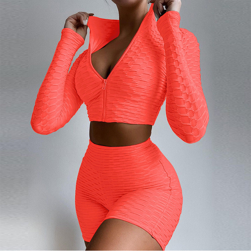 Waist Slimming Tummy Tucking Sports Suit