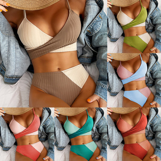 Patchwork Swimwear