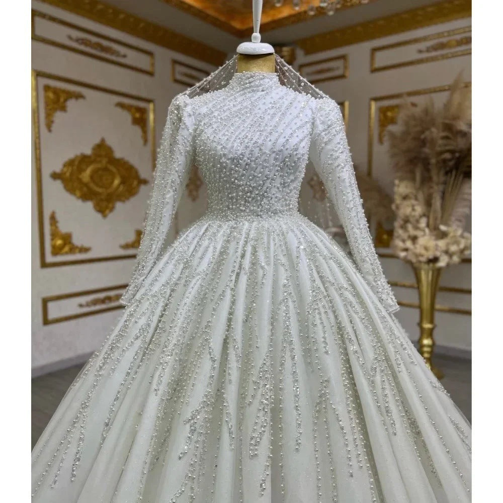 Pettiskirt Trailing Wedding Dress