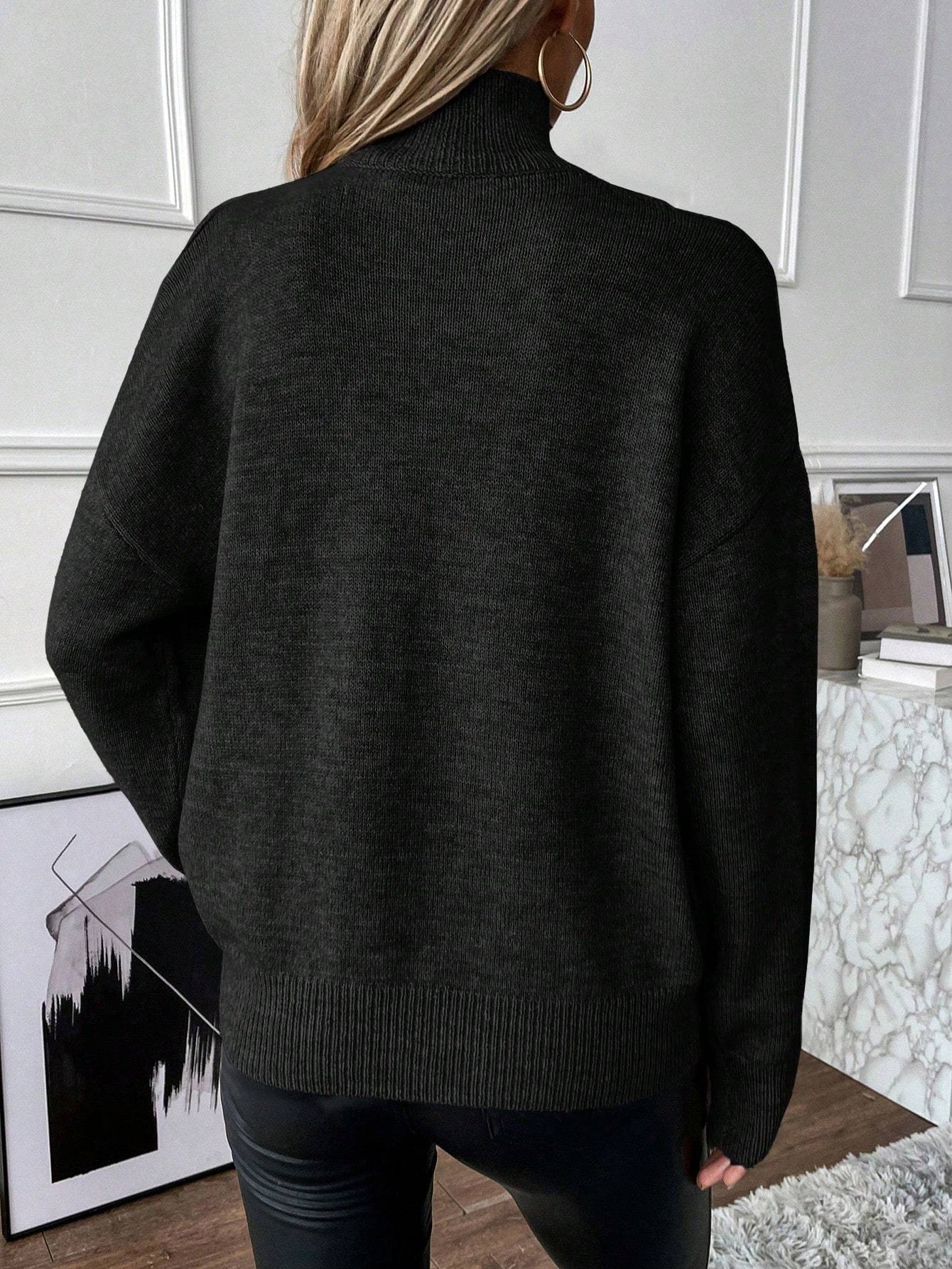 Cold Cut Shoulder 2 In 1 Sweater