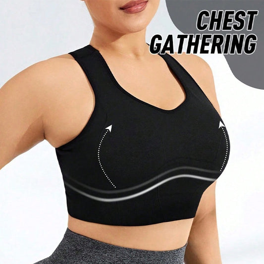 Seamless Shockproof Push-up Sports Bra