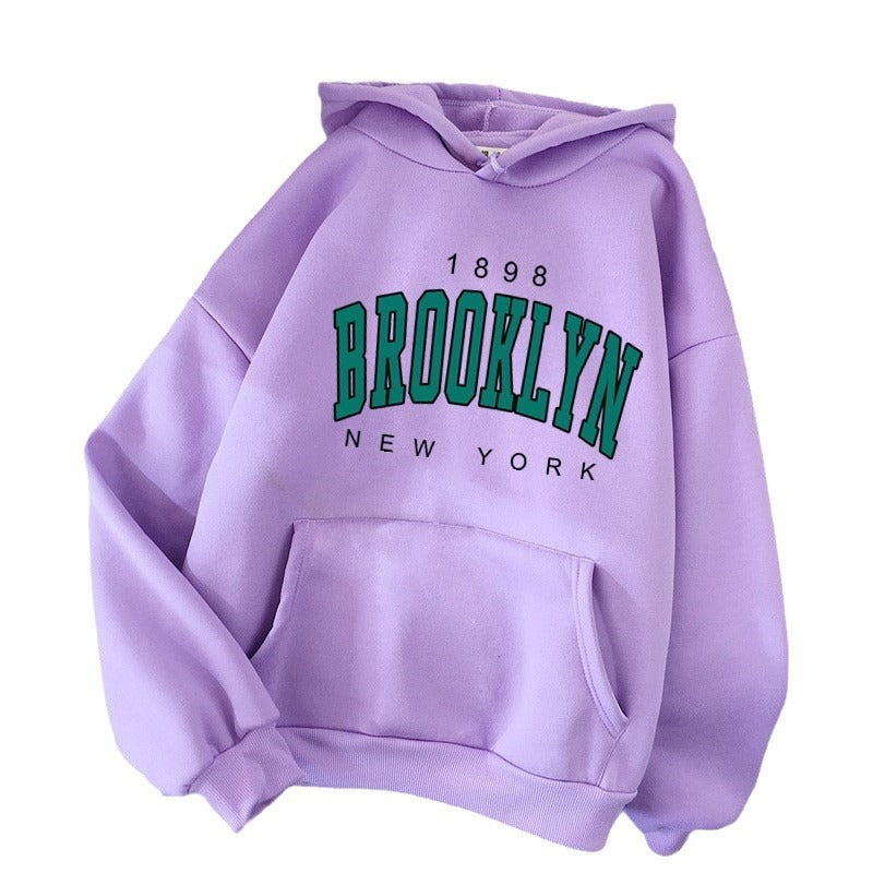 Women's Printed Couple Pullover Sweatshirt