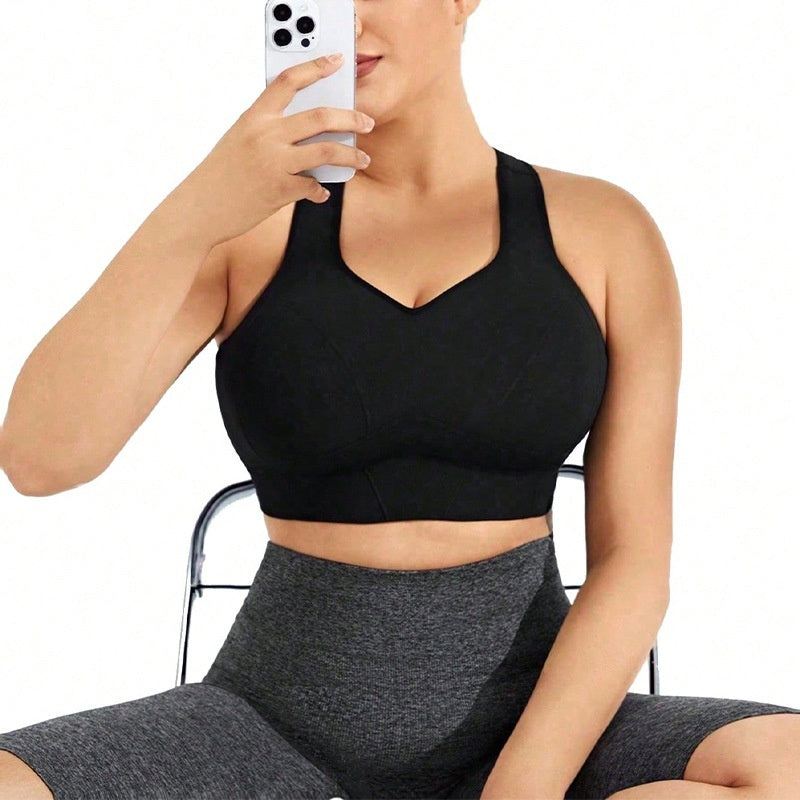Seamless Shockproof Push-up Sports Bra