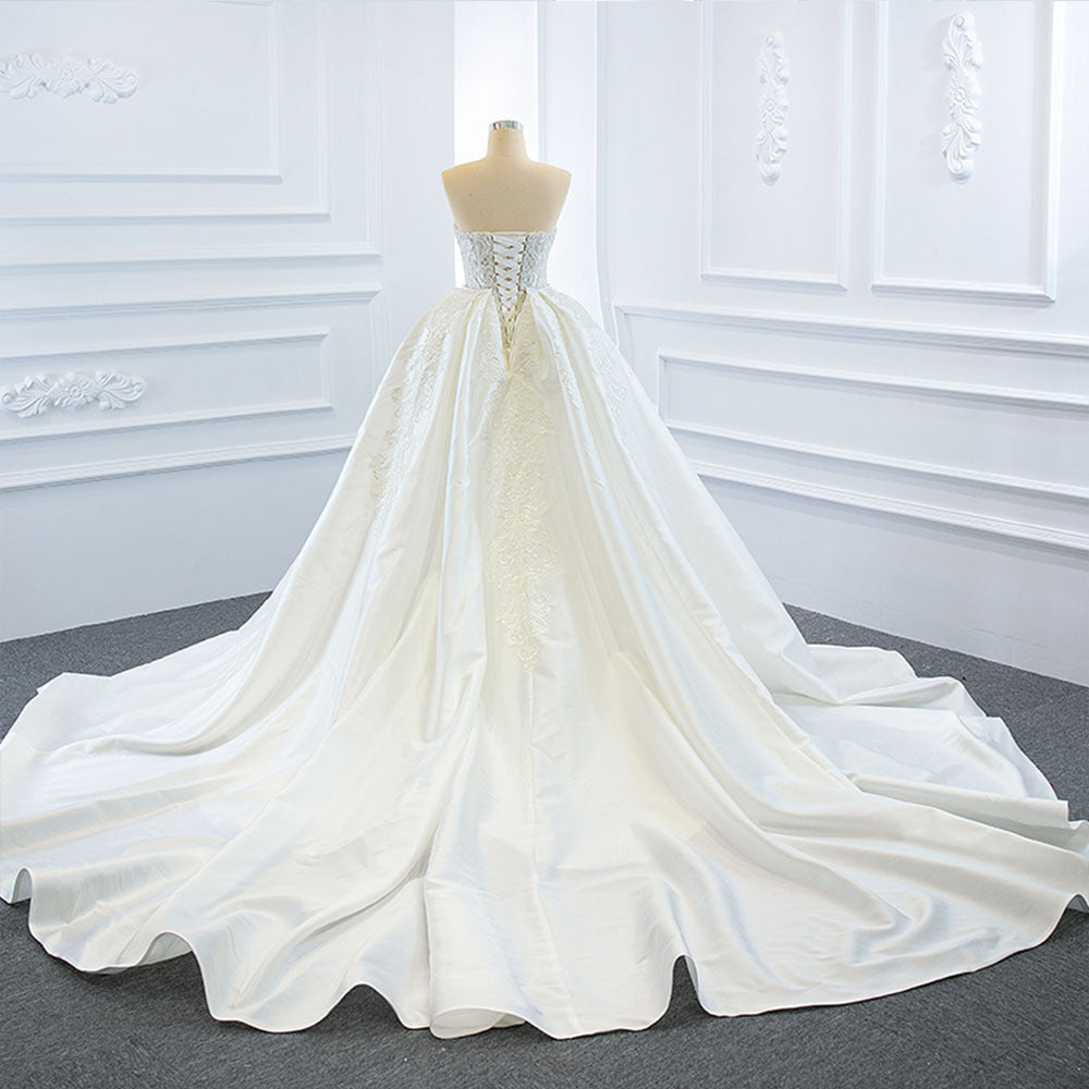 Two Fish Tail Removable Tube Tops Wedding Dress