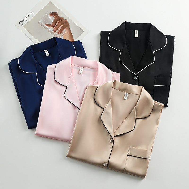 Lapel Pajama Set