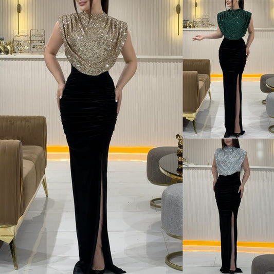 Fashionable Sequin Sleeveless Dress