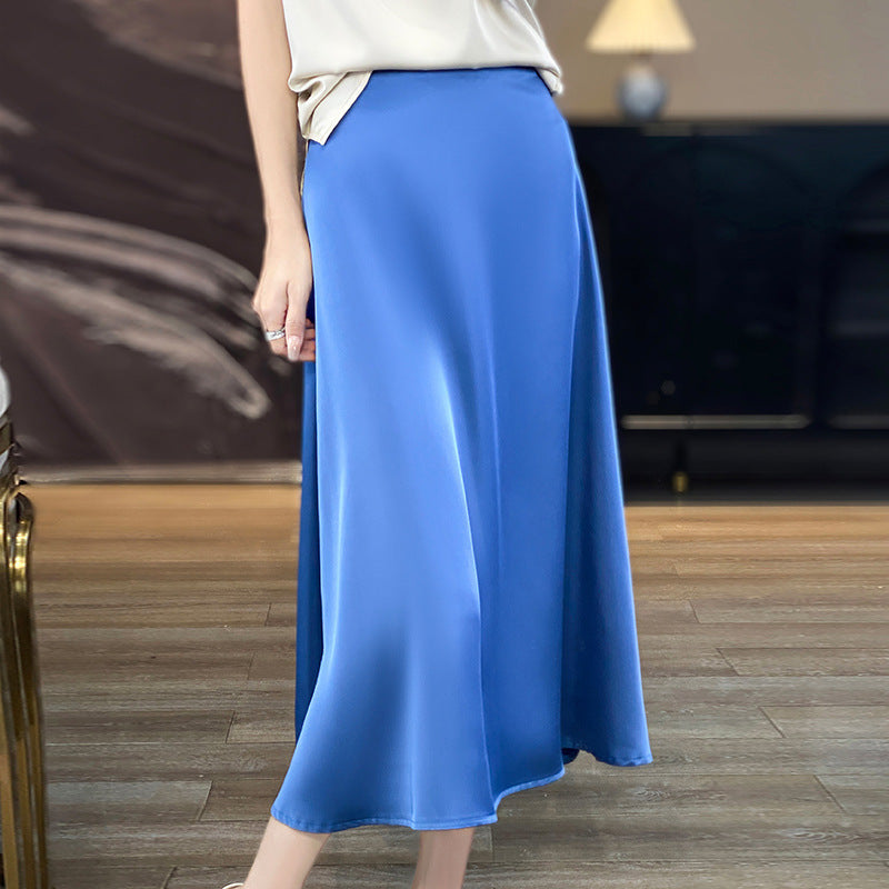Silk Ripple High Waist Skirt-12 Colors