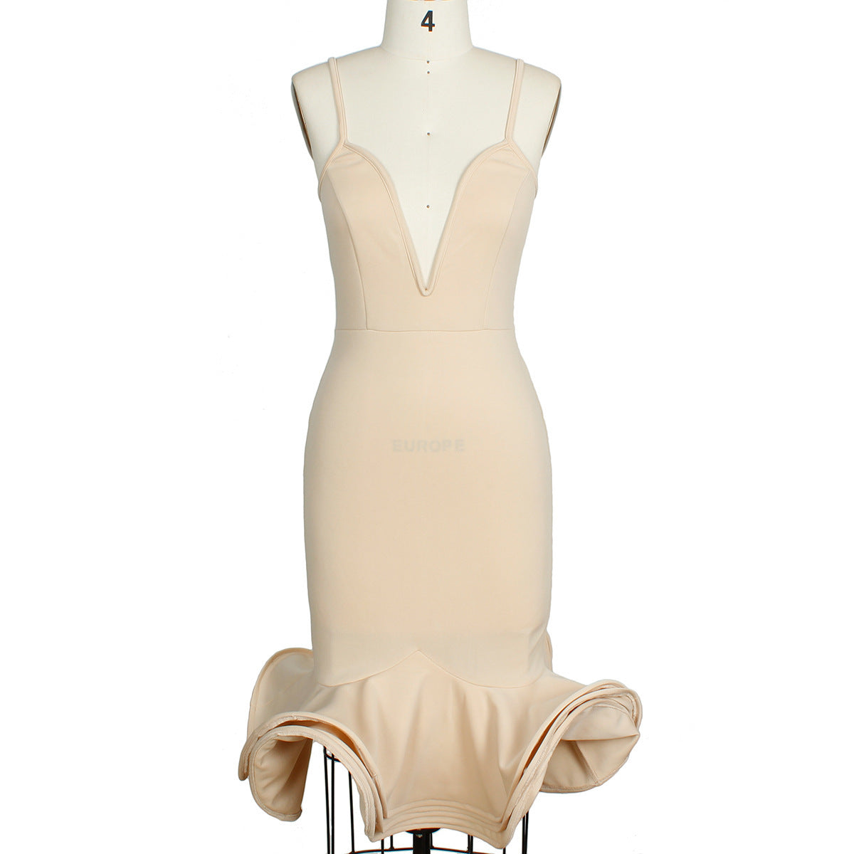 Deep V-neck Party Evening Dress