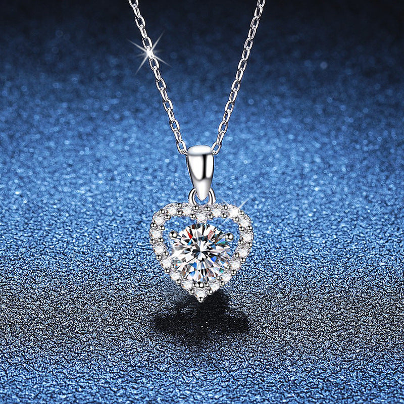 S925 Sterling Silver Ear Stud Pendant Suite