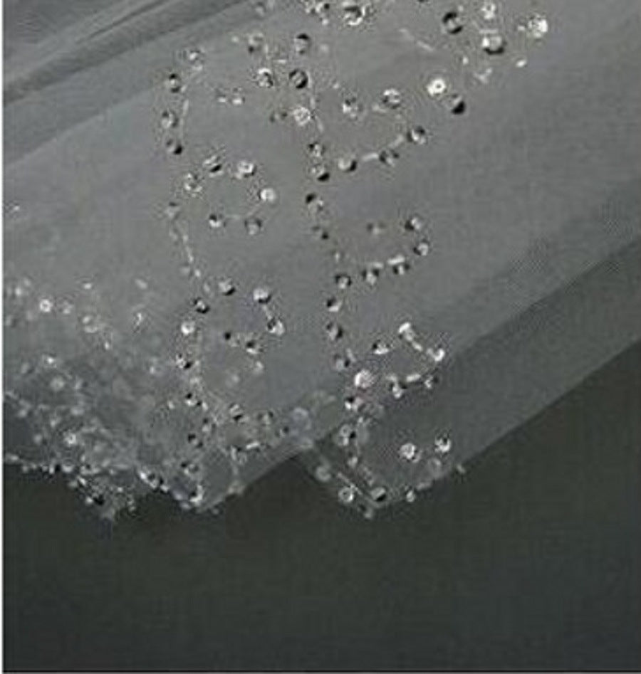 Beaded Sequin Wedding Veil