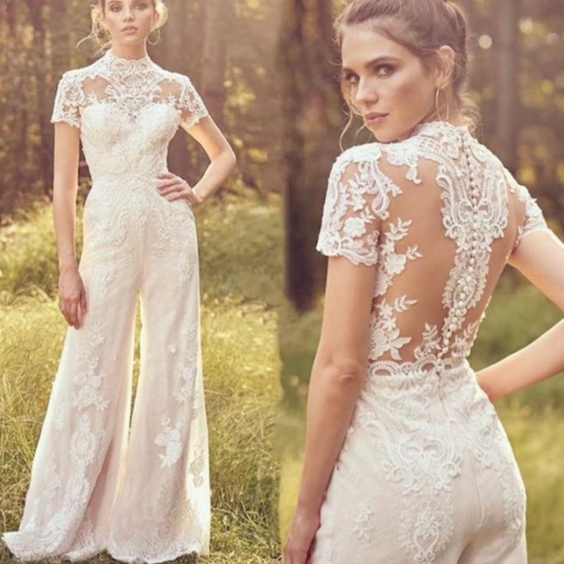Pants Jumpsuit Wedding Dress