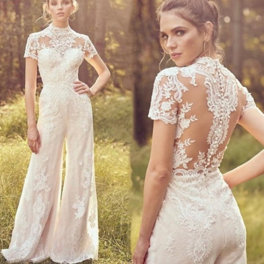 Pants Jumpsuit Wedding Dress