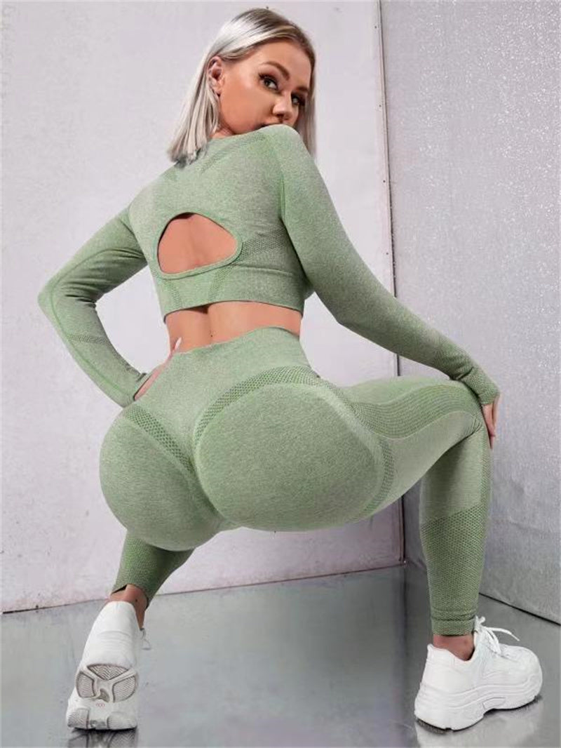 Butt Lifting High Waist Seamless Fitness Leggings Sportswear Outfit