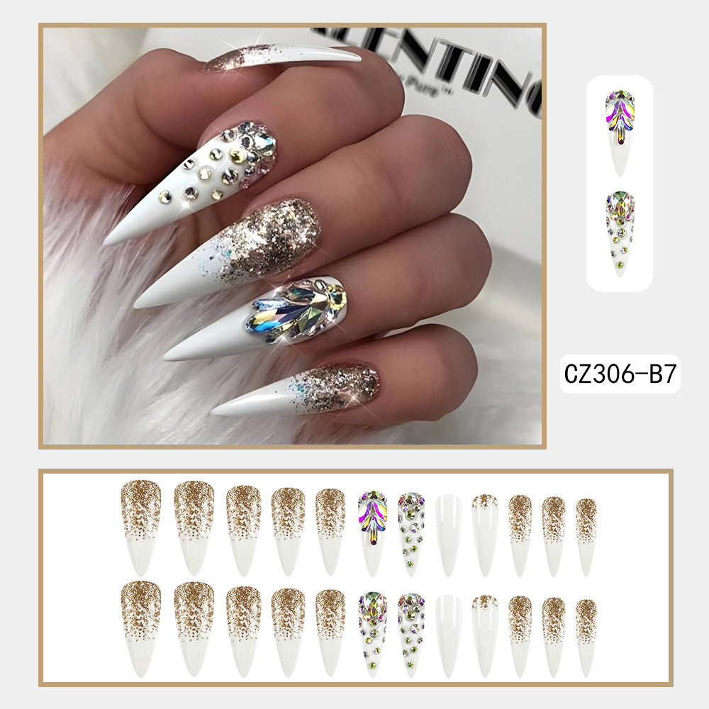 Glam Aurora Nails
