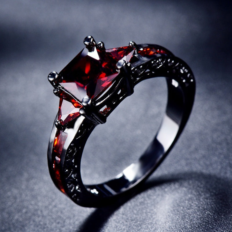 Custom Square-Cut Diamond Ring – Fashion Jewelry with Sparkle