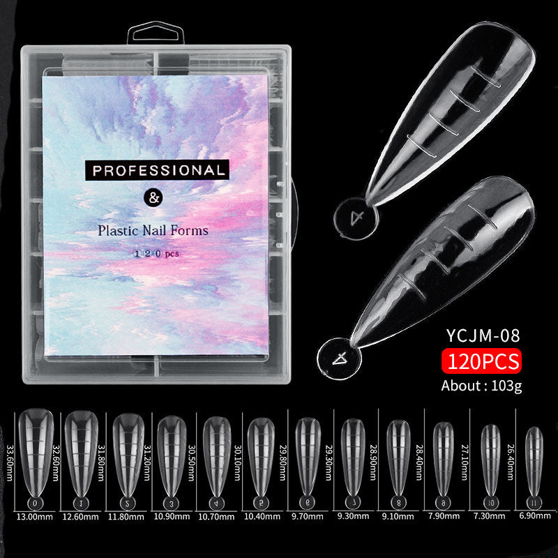 120 Pcs Transparent Nails