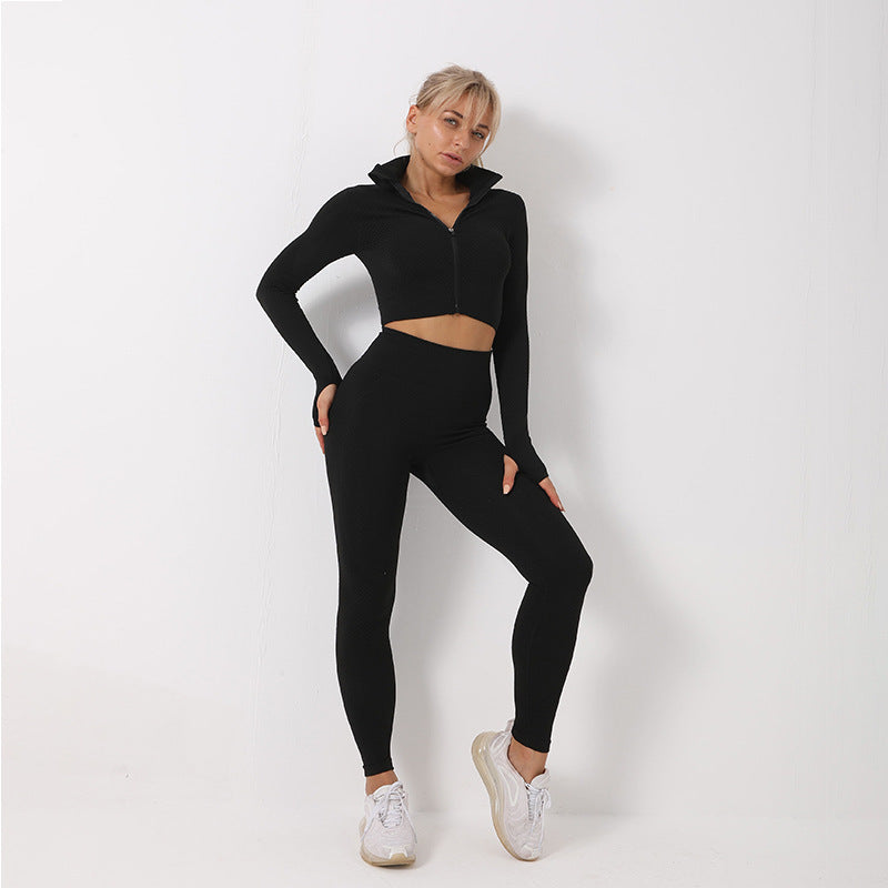 Gym Leggings Crop Top Sports Bra Sports Tracksuit