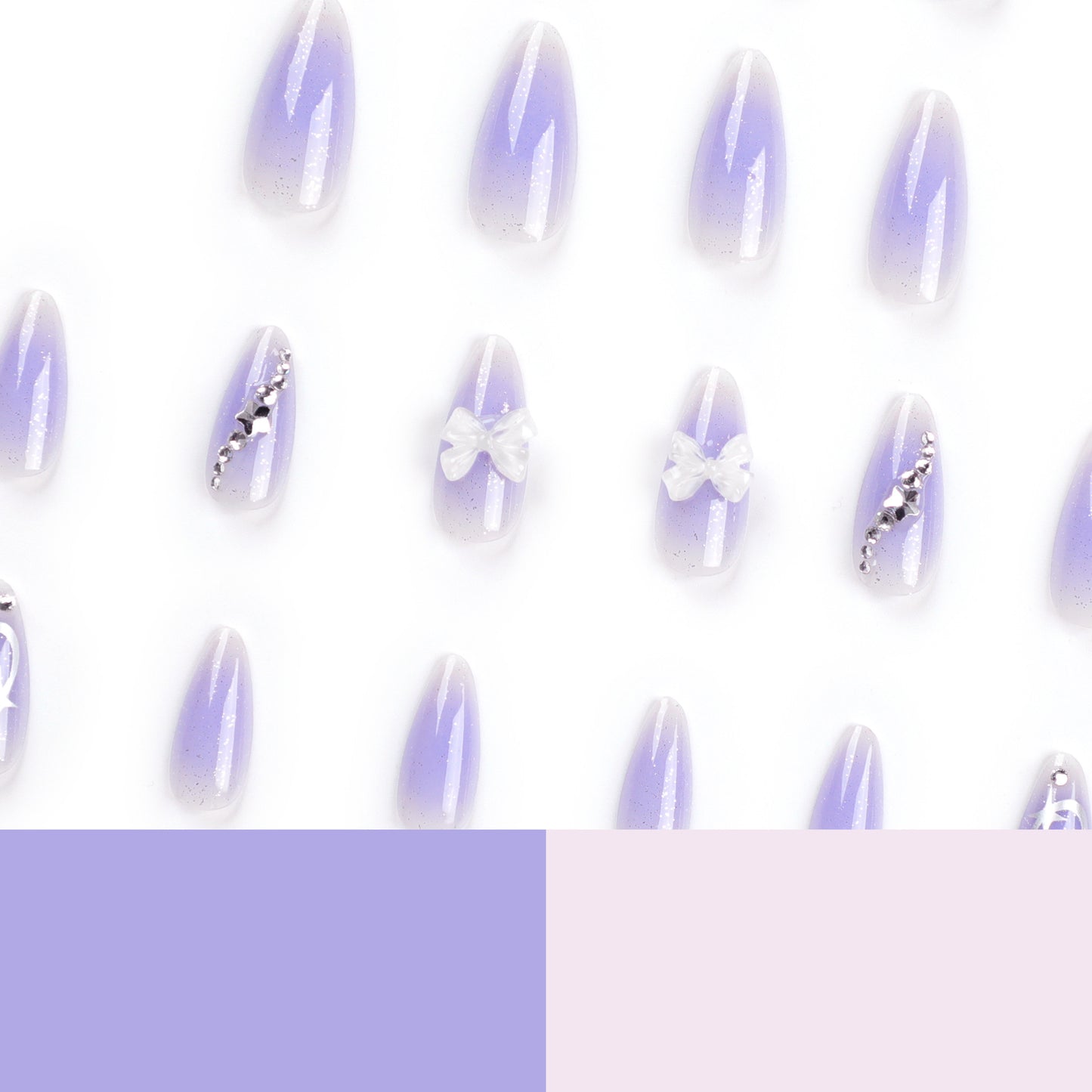 Bow Charm Nails