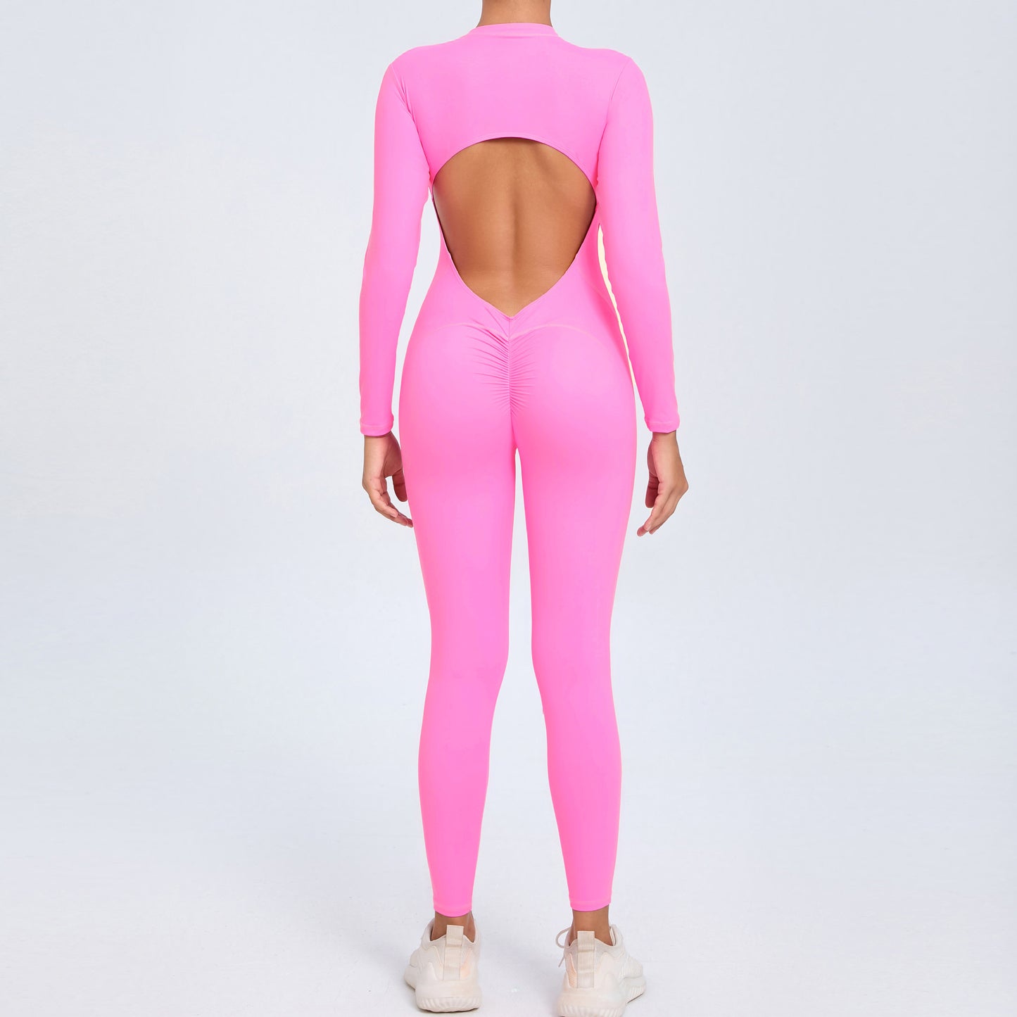 Sultry Body Hugging One Piece Zipper