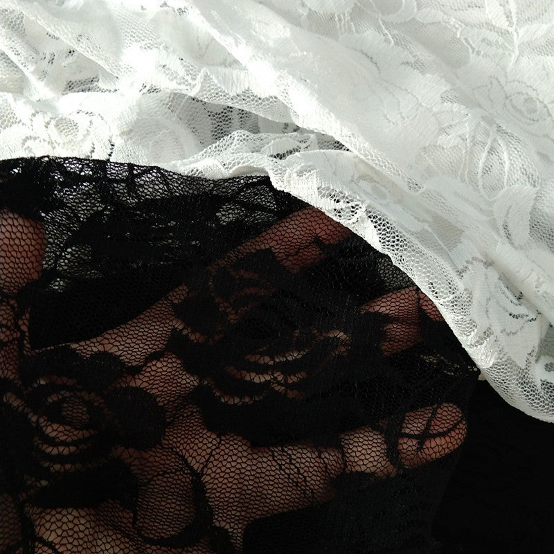 Autumn Lace Rose Hollow Leggings