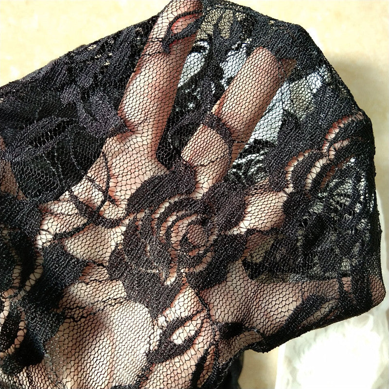 Autumn Lace Rose Hollow Leggings
