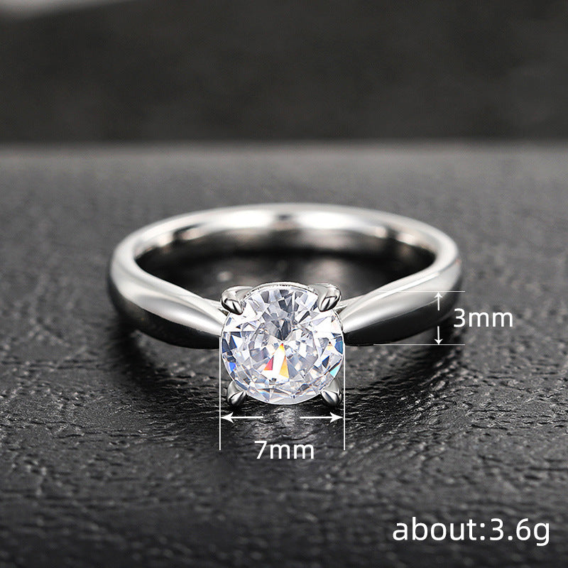 Women's Simple And Versatile Four Claw Ring