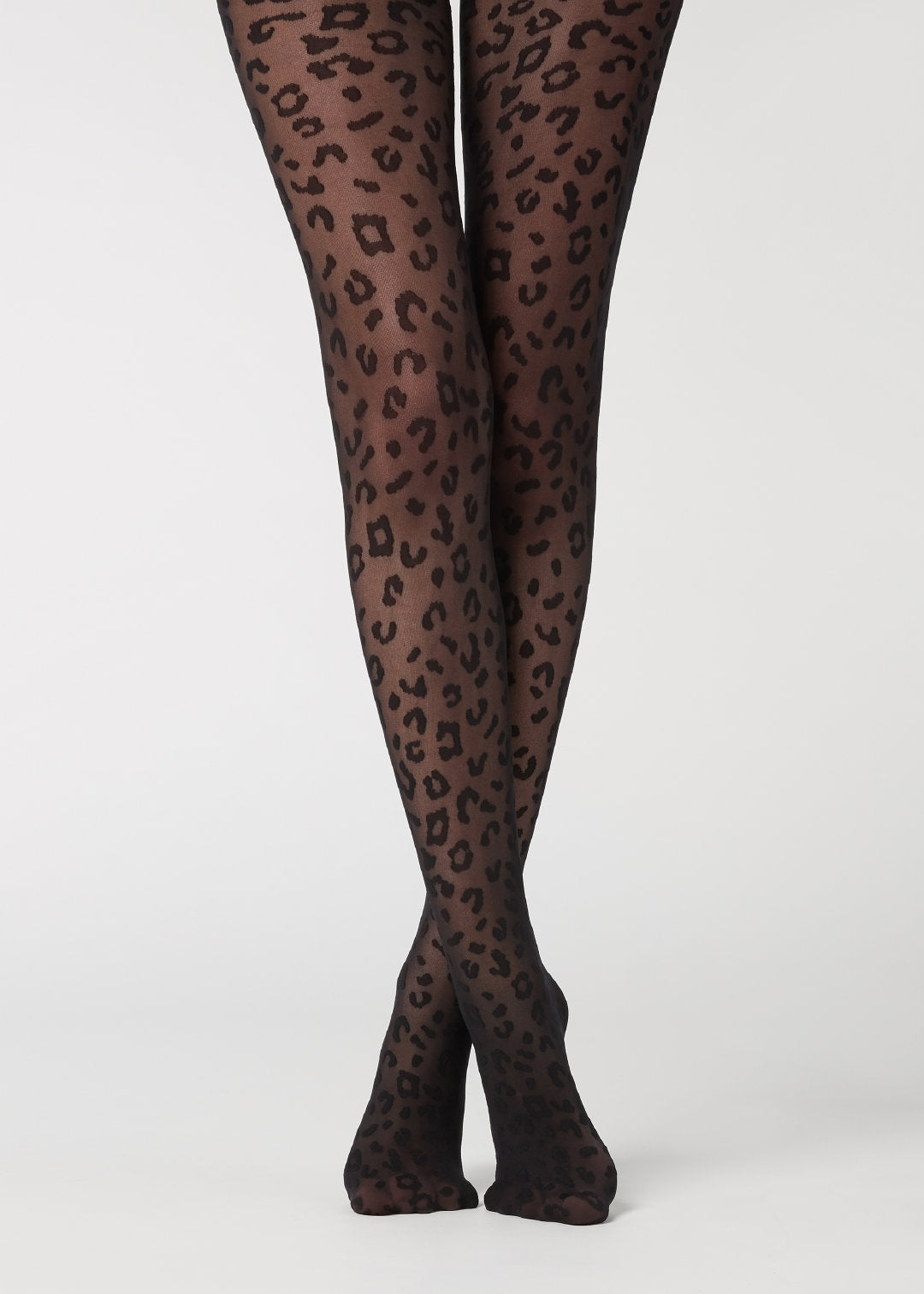 Leopard Jacquard Vintage Pantyhose