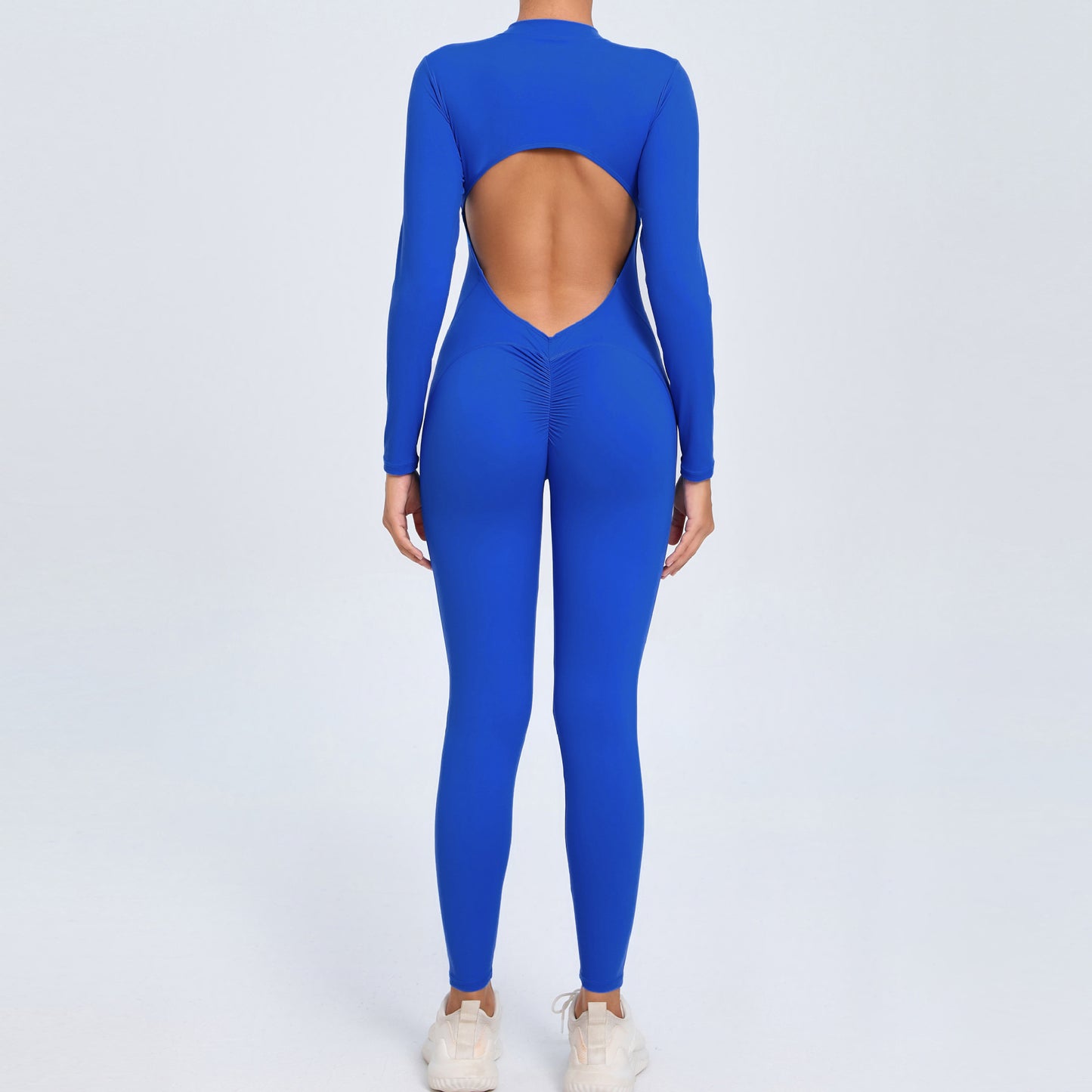 Sultry Body Hugging One Piece Zipper