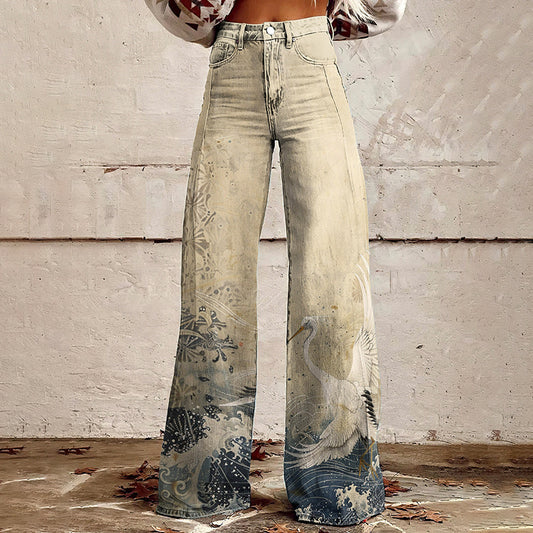 Horn Style Loose Denim Pants – 12 Variants