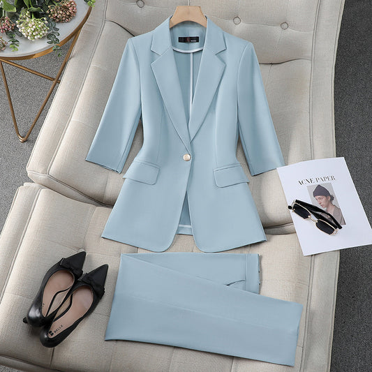Waist Trimming Stylish Thin Suit