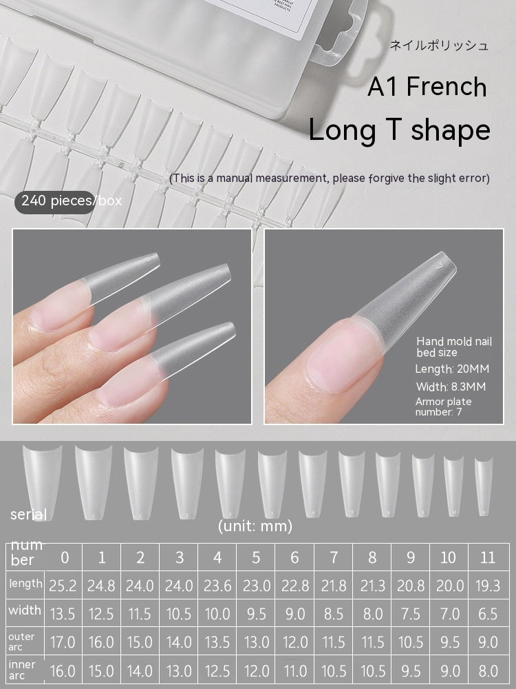 240 pcs Transparent Nails