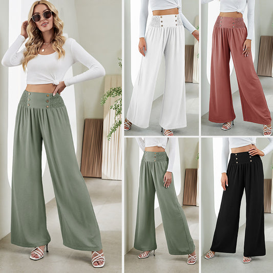 Women's High Waist Wide Leg Pants