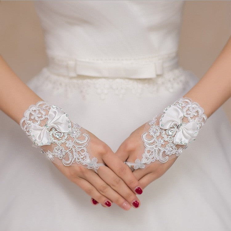 Rhinestone Bridal Gloves