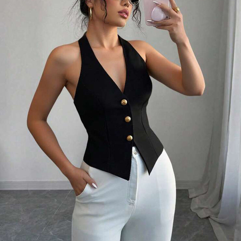 Halter Vest Backless Summer Cardigan