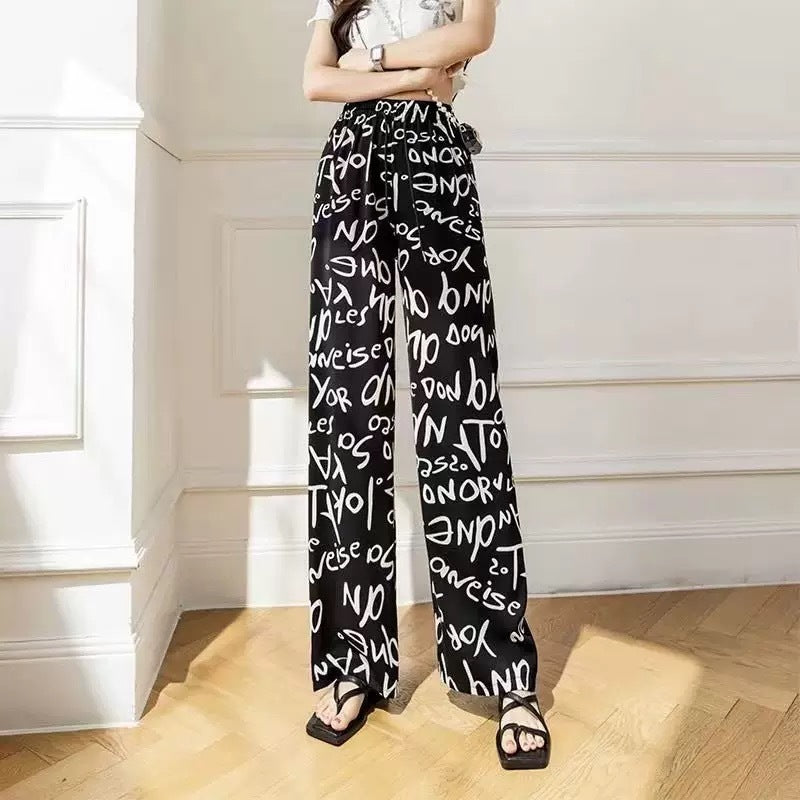 Ink Dye Straight Mopping Pants-15 Styles