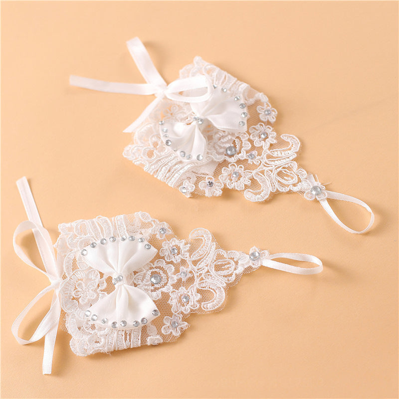 Rhinestone Bridal Gloves