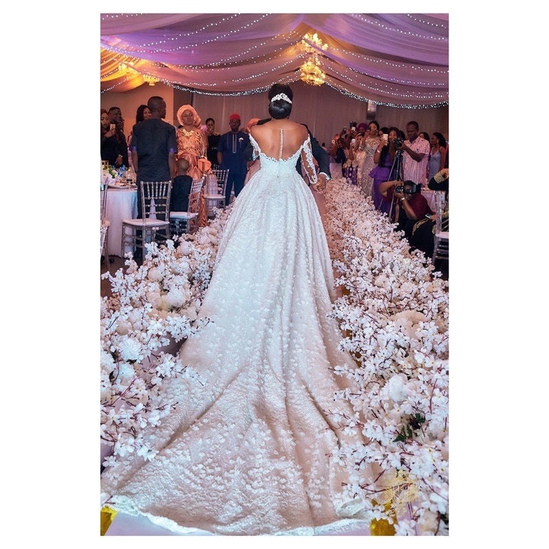 Lace Sleeves Gown Wedding Dress