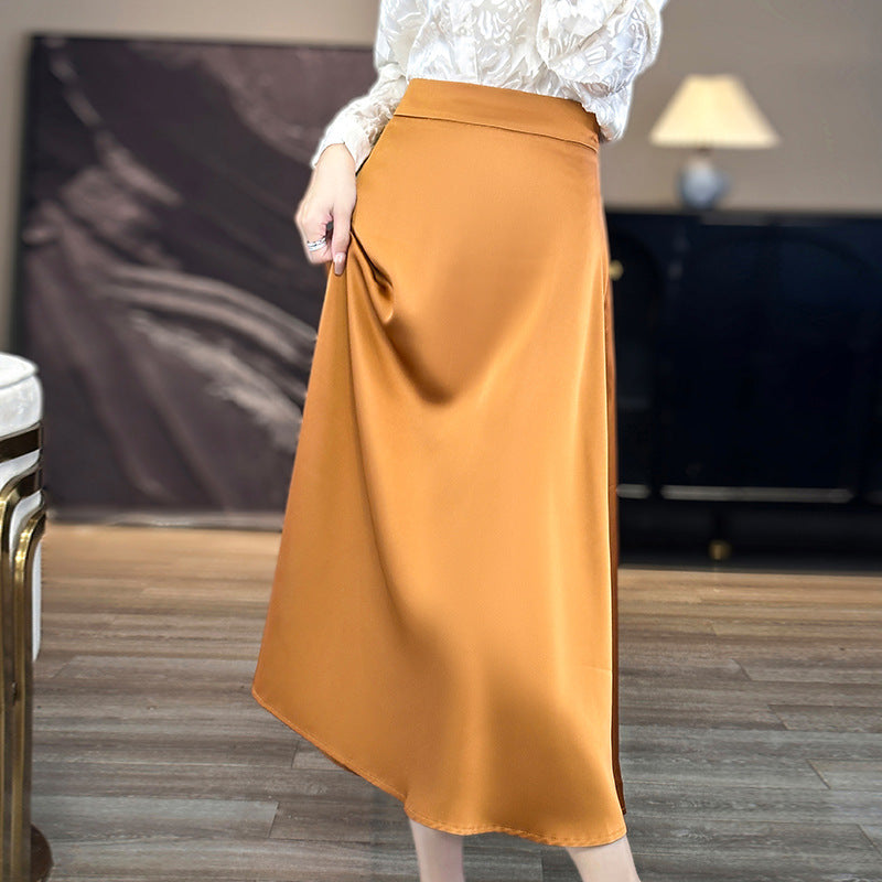 Silk Ripple High Waist Skirt-12 Colors