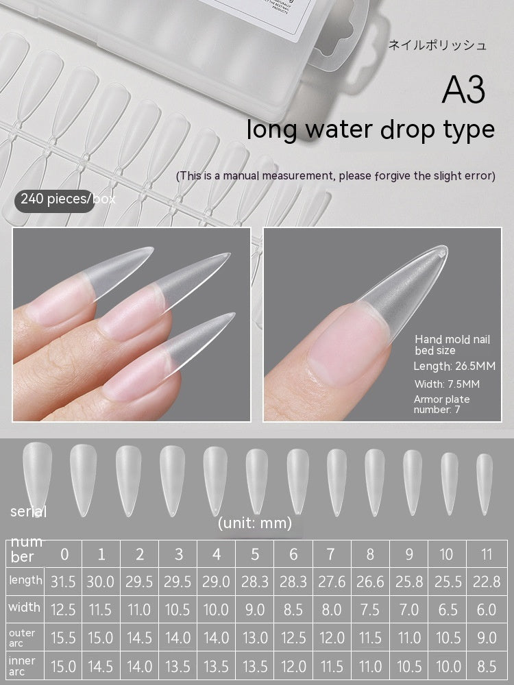 240 pcs Transparent Nails
