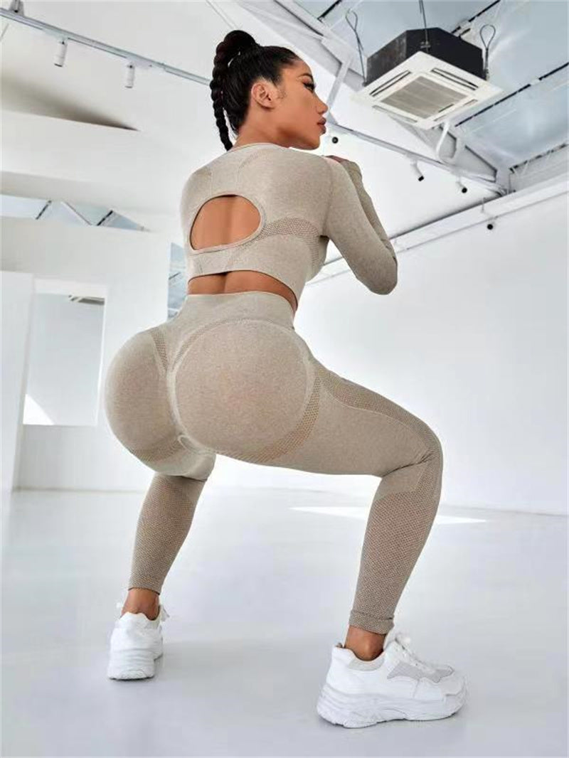 Butt Lifting High Waist Seamless Fitness Leggings Sportswear Outfit