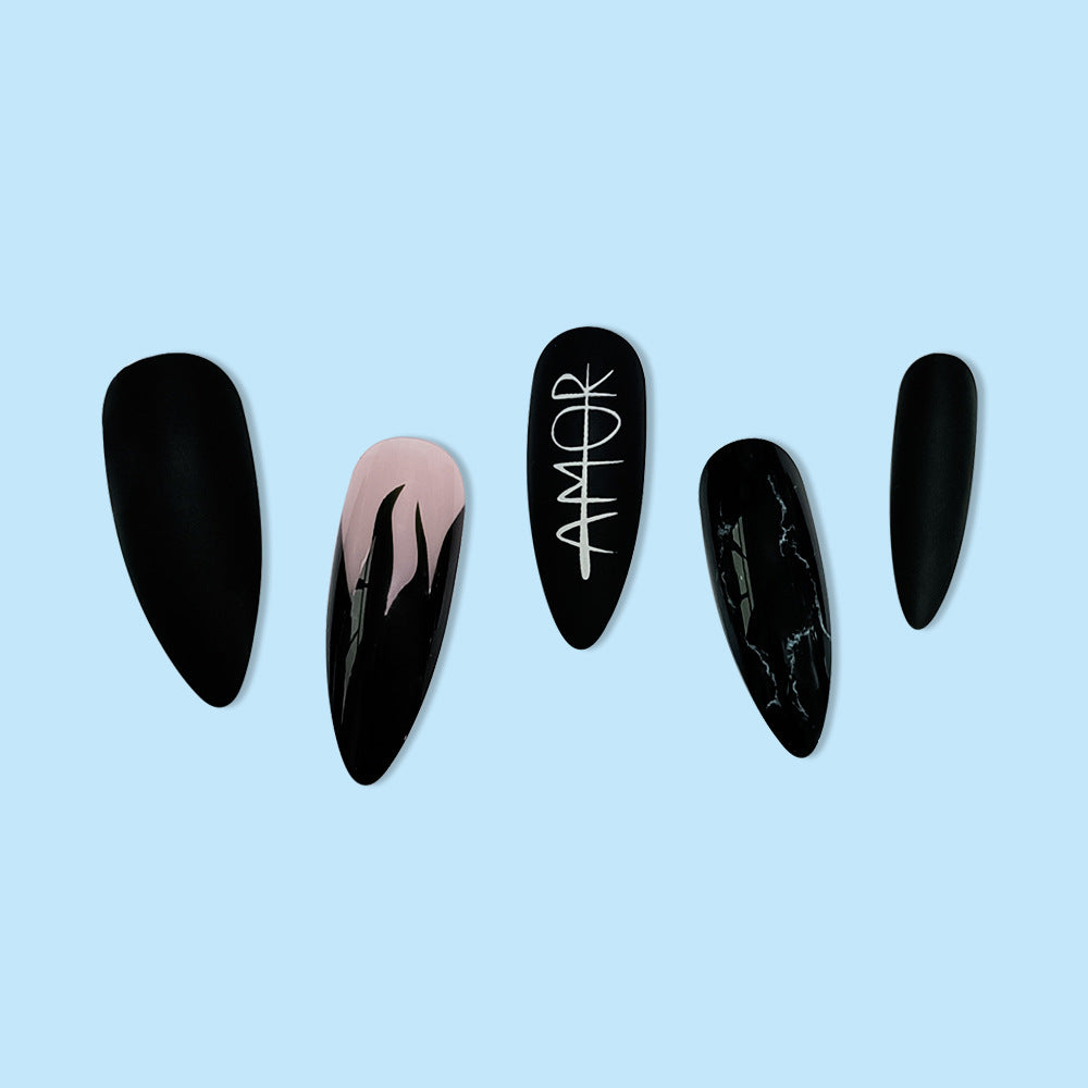 Dark Ignite Nails