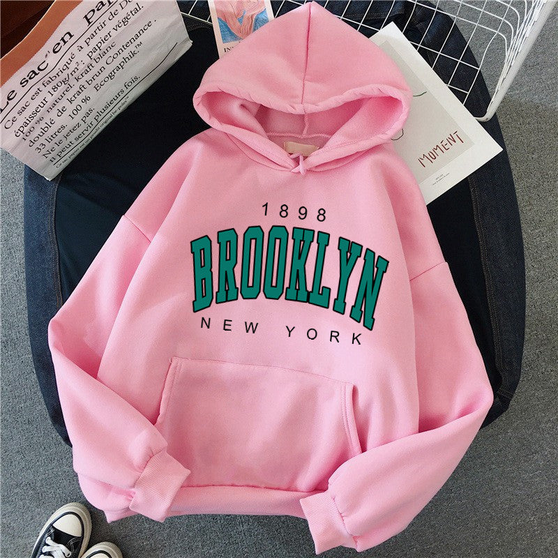 Women's Printed Couple Pullover Sweatshirt