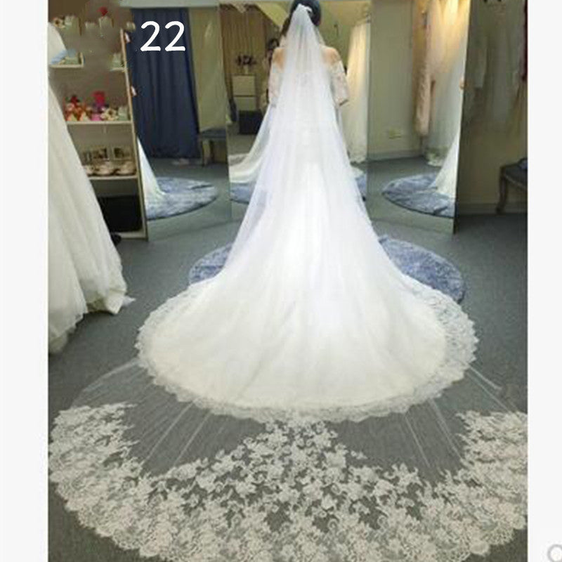 22 Styles Long Wedding Veil
